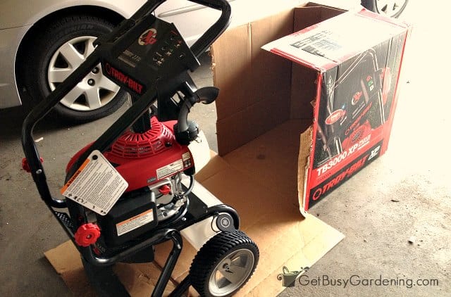 Unpacking Pressure Washer