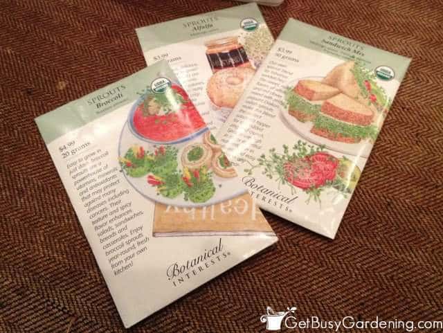 Seeds Used To Grow Sprouts At Home