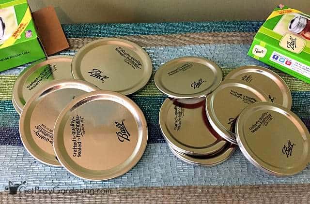 It's best to buy new canning jar lids