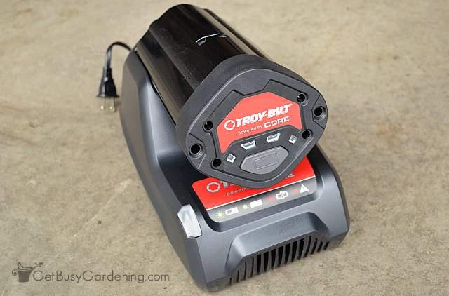 Troy-Bilt CORE power battery and charger