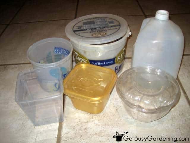 Options For Winter Sowing Containers