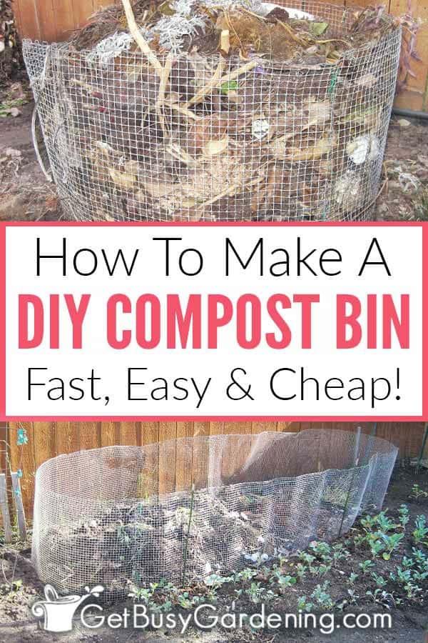 How To Make A DIY Compost Bin Fast, Easy & Cheap!