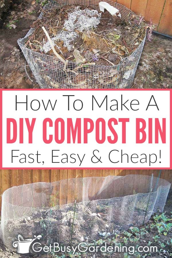 How To Make A DIY Compost Bin Fast, Easy & Cheap!