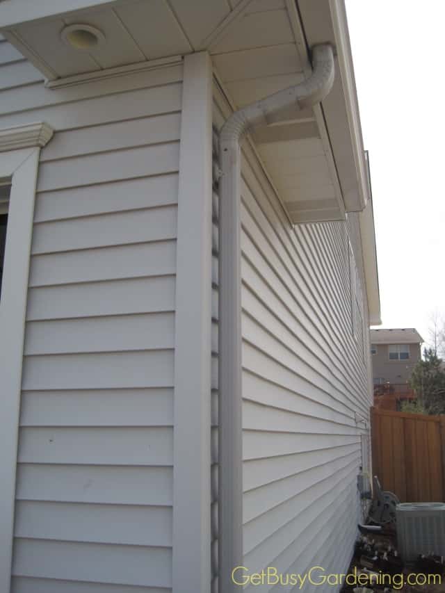 Downspout Before Setting Up Rain Barrel