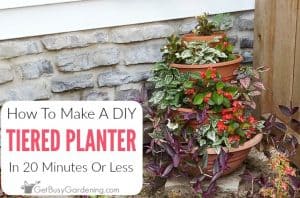 How To Make An Easy DIY Tiered Planter In 20 Minutes Or Less! - Get ...
