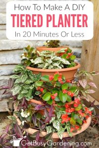 How To Make An Easy DIY Tiered Planter In 20 Minutes Or Less! - Get ...