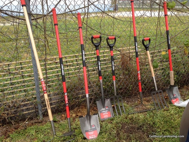 Troy-Bilt hand tools waiting to get dirty Troy-Bilt hand tools waiting to get dirty