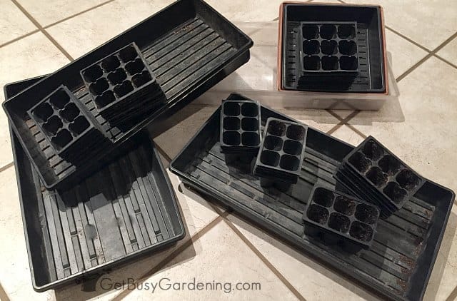 Indoor seed starting trays and cells