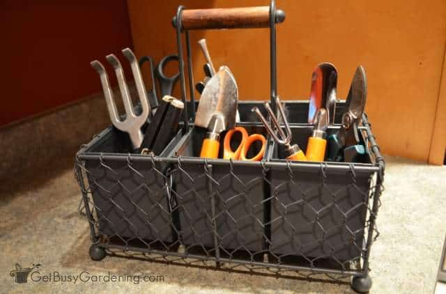 Indoor Gardening Tools In Caddy