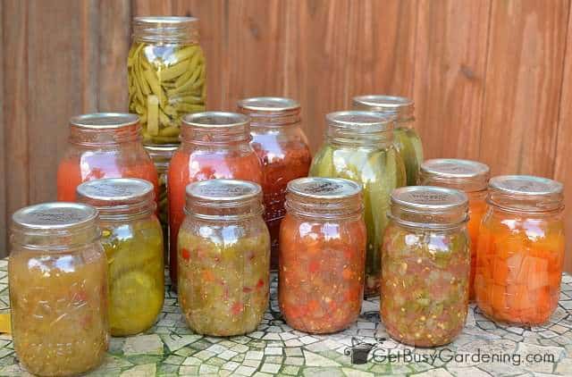 Home canned food from my garden