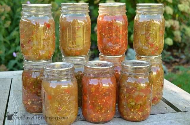 Recipes for making and canning salsa