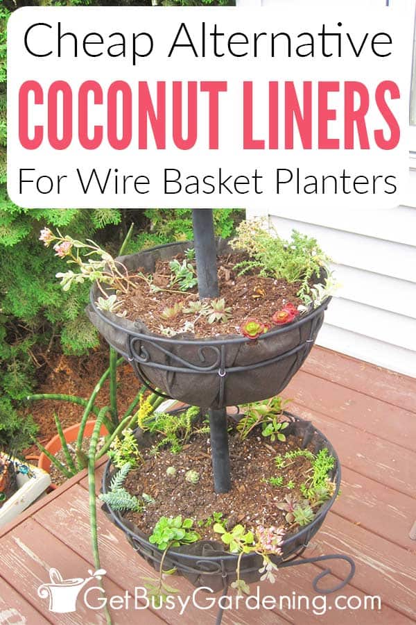Cheap Alternative Coconut Liners For Wire Basket Planters