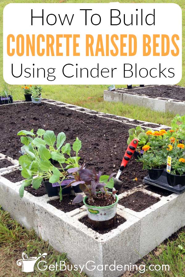 How To Build Concrete Raised Beds Using Cinder Blocks