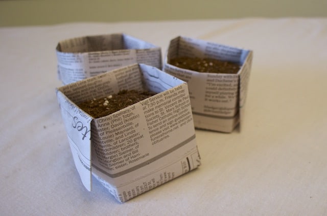 How To Make Newspaper Seed Starting Pots - Get Busy Gardening