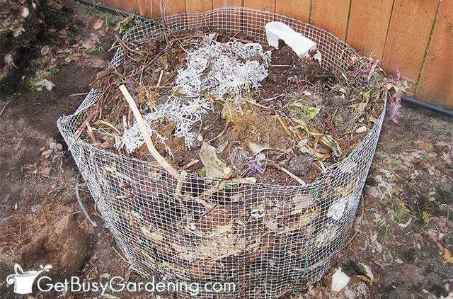 My cheap compost bin filled up