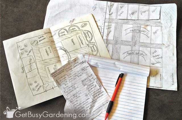 Plotting my veggie garden layout