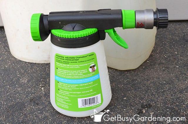 Nematodes sprayer for garden hose