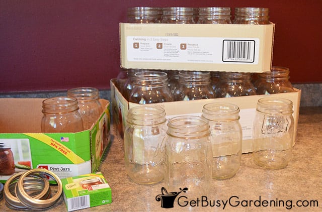 How To Prepare & Sterilize Jars For Canning - Get Busy Gardening