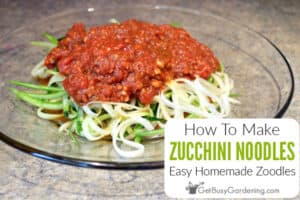 How To Make Homemade Zoodles (Zucchini Noodles)