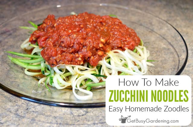 How To Make Homemade Zoodles (Zucchini Noodles)