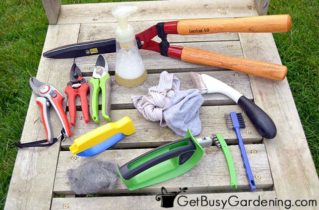 Расходные материалы, необходимые для заточки садовых ножниц