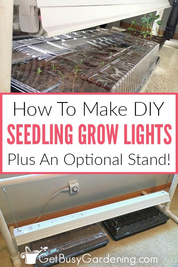 How To Make DIY Seedling Grow Lights Plus An Optional Stand!