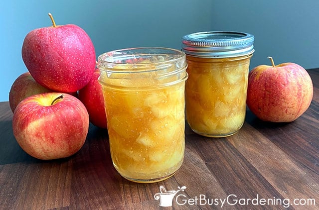 Canning apple pie filling