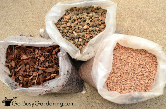 DIY gritty soil mix ingredients