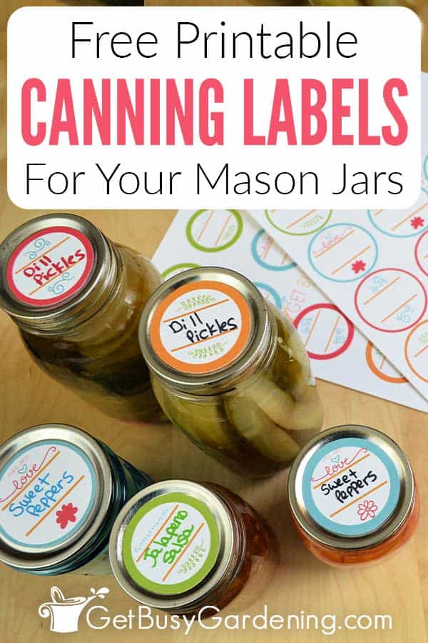 Free Printable Canning Labels For Your Mason Jars