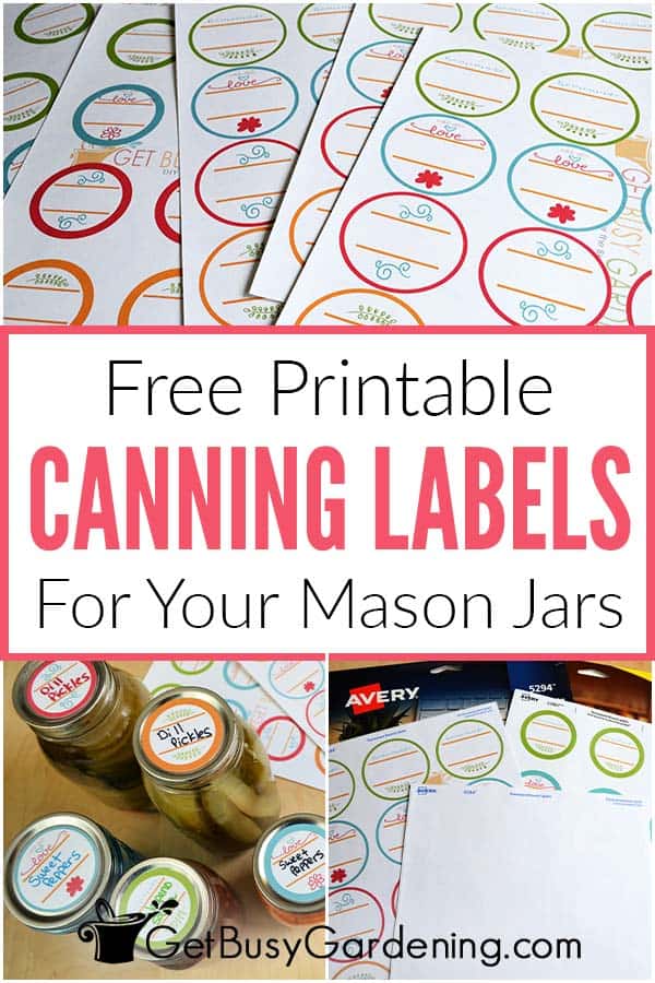 Printable Canning Labels: Free Downloadable Labels For Mason Jars