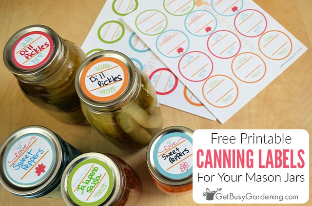 Free Canning Labels To Print For Mason Jars