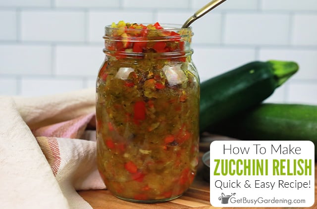 Quick & Easy Zucchini Relish Recipe