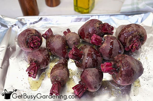 Cooking beets before pickling them