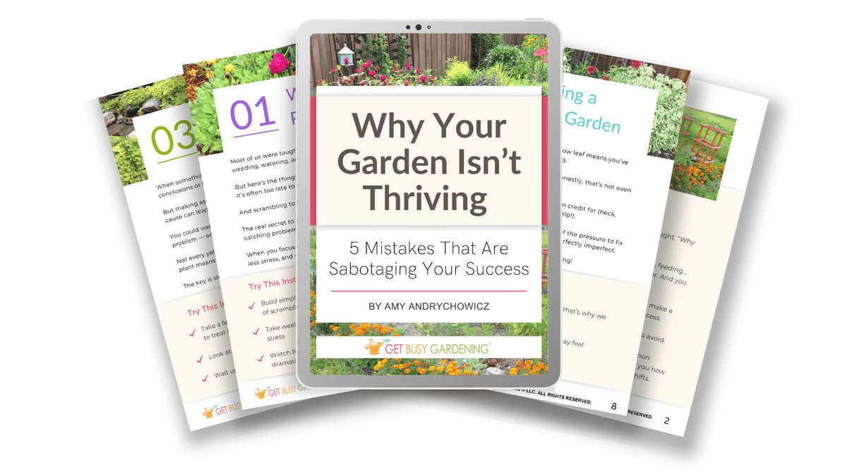Why Your Garden Isn't Thrving Guide mockup graphic