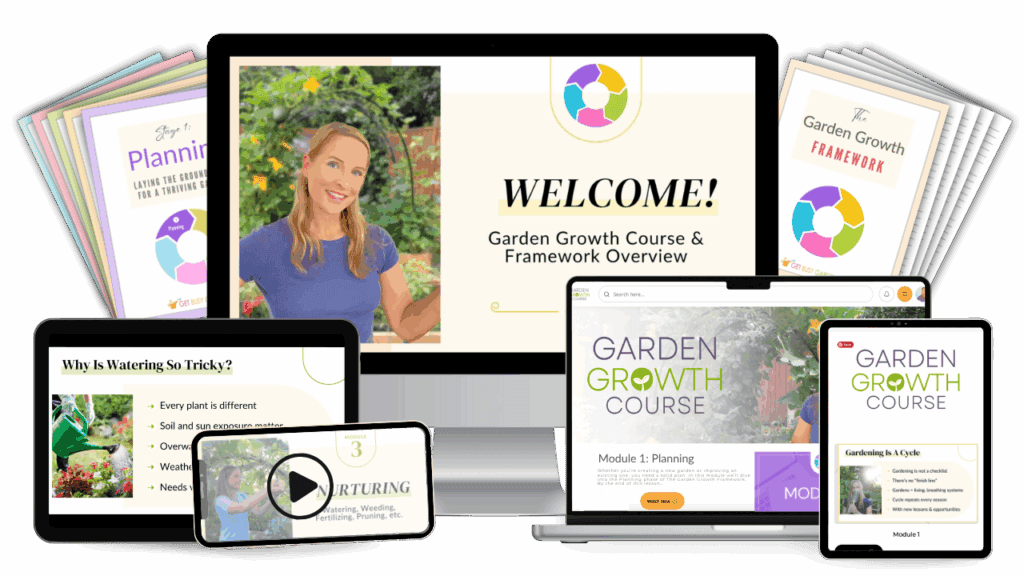 Garden Growth Course mockup image.