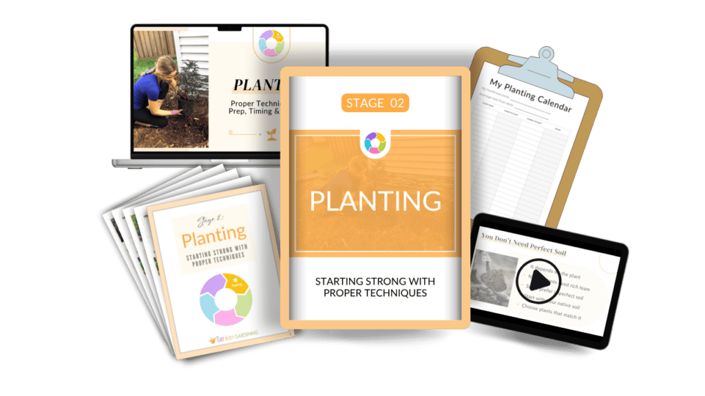 Garden Growth Course Module 2 Planting mockup image.